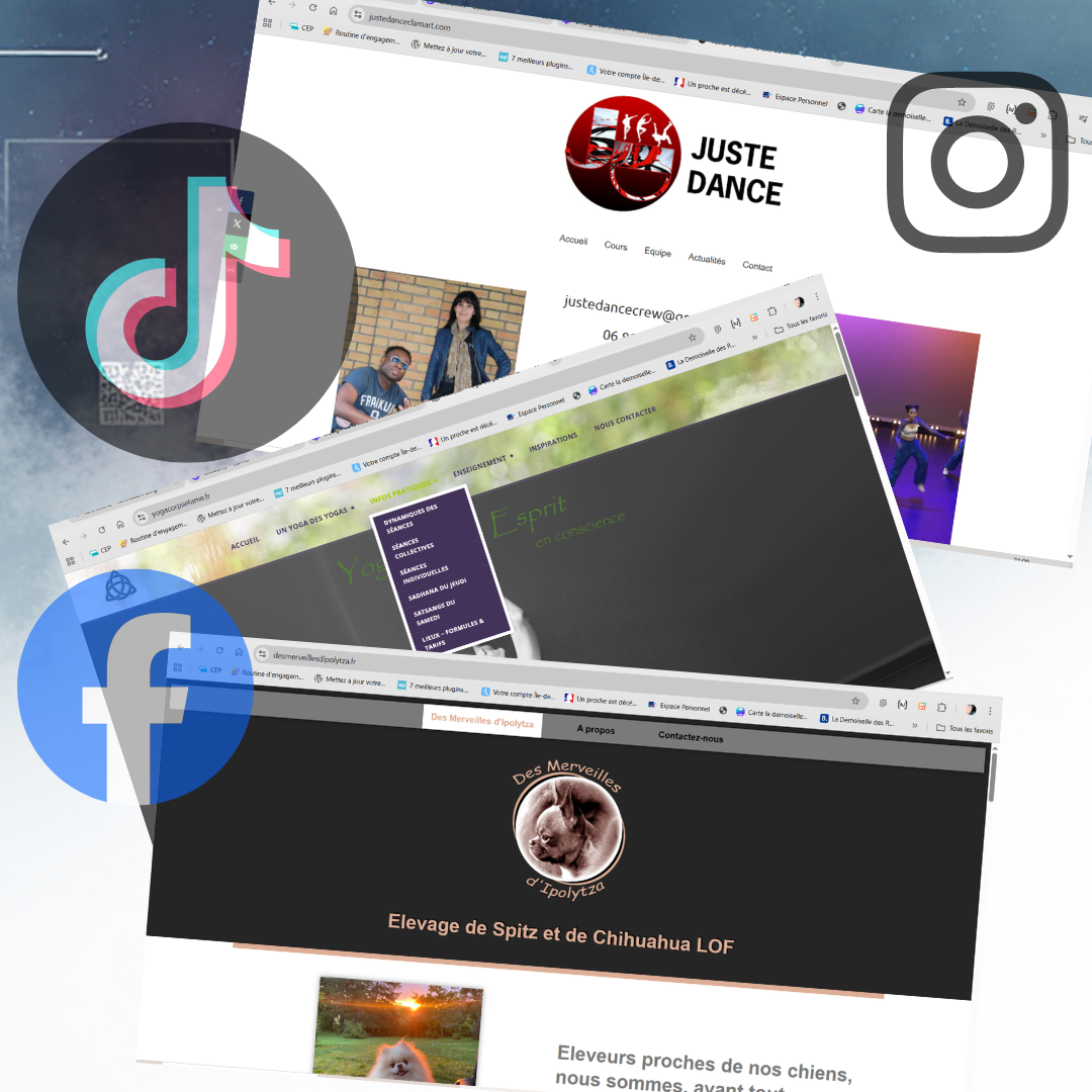 Logos sites Internet et r&eacute;seaux sociaux